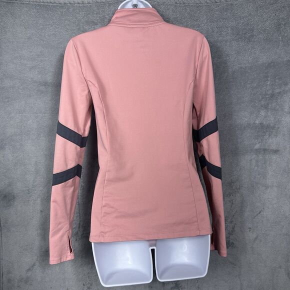 Victoria’s Secret PINK Ultimate 1/4 Zip Logo Pullover Top XS Pink/Charcoal M - Picture 9 of 14